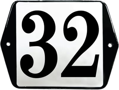 Emaille huisummer model oor - 32