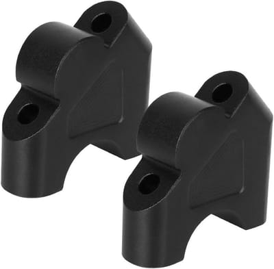 Stuurverhogers Motorfiets - Stuur Riser Lift - Comfortabel Rijden - Verstelbare Hoogte en Positie - 30mm Omhoog 25mm Achteruit - Zwart
