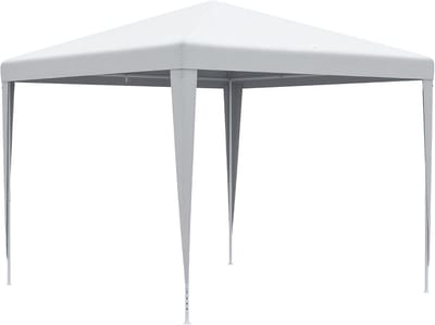 Tuinpaviljoen Partytent - Feesttent Gazebo - Buitenfeest Bescherming - Snel Opzetbaar Kliksysteem - 27 x 27 Meter - Wit