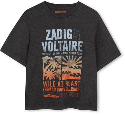 Zadig & Voltaire X60586 T-shirt Met Korte Mouwen Zwart 8 Years Jongen