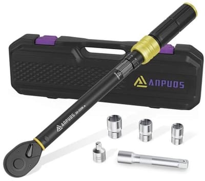1/2 inch Momentsleutel Set met 6-delige Accessoires
