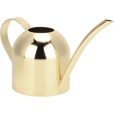 500ml Stainless Steel Watering Can Long Mouth Sprinkling Pot for Outdoor and Indoor House doré