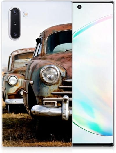 Samsung Galaxy Note 10 Siliconen Hoesje met foto Vintage Auto
