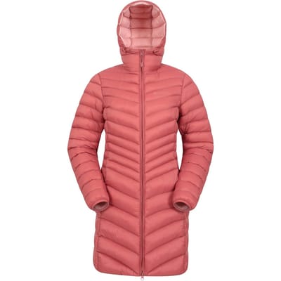 Mountain Warehouse Dames/Dames Florence lange gewatteerde jas (Roest)
