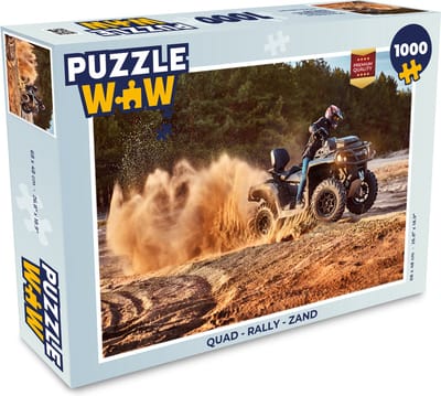 Puzzel Quad - Rally - Zand - Legpuzzel - Puzzel 1000 stukjes volwassenen