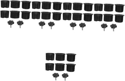 Parasol Grondanker Set - Parasol Accessoires - Parasol Stabiliseren - Universele Pasvorm - 6 x 6 x 22.5 cm - Zwart