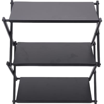 Opvouwbare Campingtafel Koolstofstaal 3 Lagen Draagbare Picknick Backpacktafel voor BBQ Feest Achtertuin gray