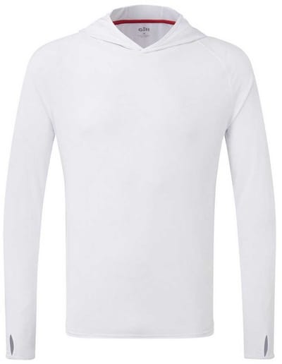 Gill Uv Tec Surf T-shirt Met Lange Mouwen En Capuchon Wit XL Man