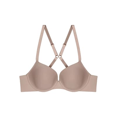 Triumph BH Pure Micro WHP - Racerback bh - Balconette en T-shirt Bh - Naadloze cups - 70C - Taupe