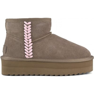 Enkellaarzen Colors of California Platform boot spike stitching