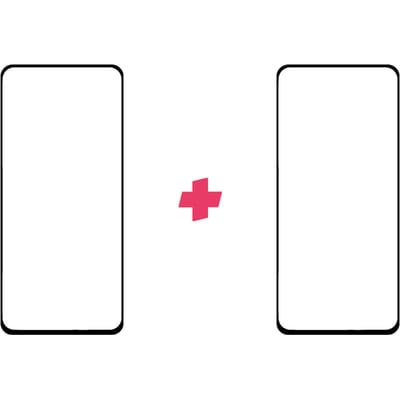 DuoPack: Samsung Galaxy A90 screenprotector gehard glas Edge to Edge