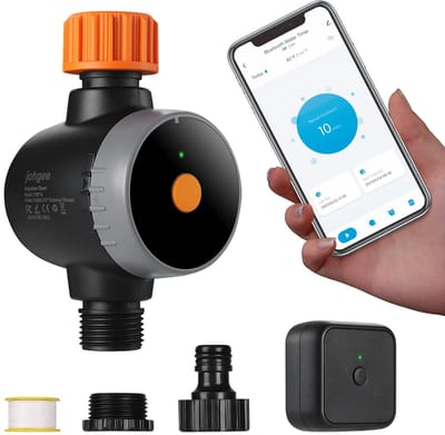 Slimme Water Timer met WiFi Hub - Bluetooth Tuinsproeier met Regenvertraging - Programmeerbare Irrigatie Timer
