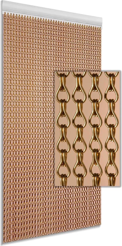 Degor Vliegengordijn - 90x210cm - Brons - Huisdiervriendelijk