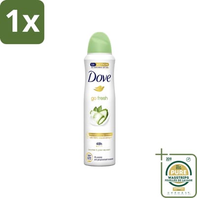 1 x Dove - Deodorant - Go Fresh Cucumber & Green Tea - Frisse en kalmerende geur - 250 ml- Dove Go Fresh - Cucumber & Green Tea - Deodorant Spray - Fris - Kalmerend