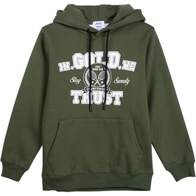 In Gold We Trust Unisex The Tennis Hoodiegreen Size: XS | Hoodies Outlet | Unisex | Groen