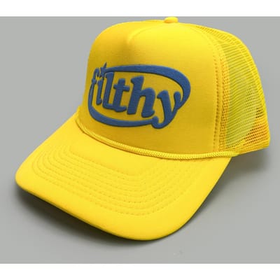 Color Block Vies Lettertype Baseballpetten Nieuw Unisex Zonbescherming Kleurblok Ademend Persoonlijk Veelzijdig Mesh Mode Truckerpetten 52-60cm yellow