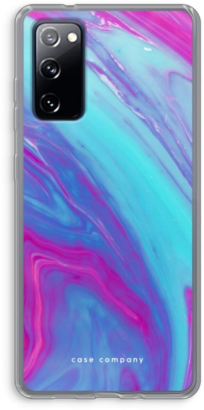 Hoesje geschikt voor Samsung Galaxy S20 FE / S20 FE 5G hoesje - Zweverige regenboog - Soft Cover Telefoonhoesje - Bescherming aan alle Kanten en Schermrand