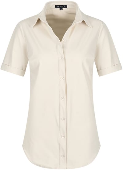 MI PIACE - Travel Blouse Korte Mouwen Uni 2031 Kit - Maat : XXL