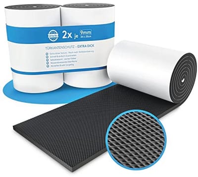 Garage Wandbescherming Set - 2x Zelfklevende Deurrand Bescherming 2m x 20cm - Extra Dikke 9mm Muurbeveiliging