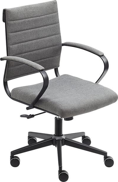Sedero Bureaustoel Cádiz Antraciet - Stof - Black Steel Edition - Bureaustoel voor Volwassenen