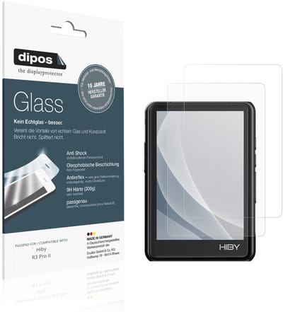 dipos – 2x Matte Pantserfolie geschikt voor Hiby R3 Pro II | 9H Screenprotector