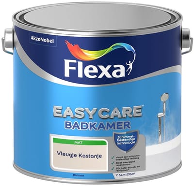 Flexa - Easycare Badkamer - Vleugje Kastanje - Mengverf - 2,5 L