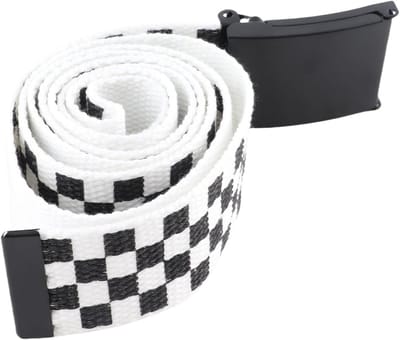 Verstelbare zwarte militaire riem met gespsluiting, snijbaar voor kledingdecoratie en modeaccessoires