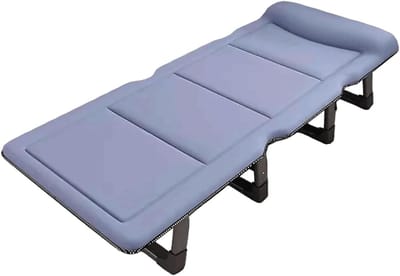 Campingbed Opvouwbaar - Kampeerbed Volwassenen - Buiten Ontspannen - 4 Standen Verstelbaar - 190x75x30 cm - Roze
