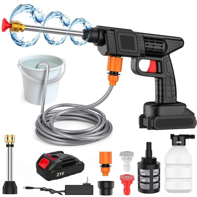 NordHaus Accu Hogedrukreiniger – Draadloze Hogedrukspuit – Compatibel met Makita 18V Accu's – Inclusief 1 Batterij
