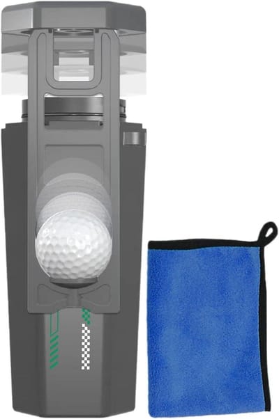 Golfbalreiniger - Multifunctioneel gereedschap - Sportlessen buiten - Compact draagbaar ontwerp - 209 x 104 x 101 cm - Grijs