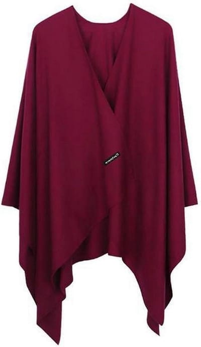Dames Sjaal - Plaid Cape - Warmte en Stijl - Zacht Kunstkasjmier - One Size - Eff Moti
