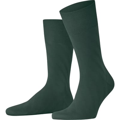 FALKE ClimaWool Special Edition eenkleurig wol lyocel sokken heren groen - maat 45-46