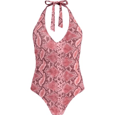 Barts  - Maat 42 - Keona Halter One Piece pink Dames Badpak