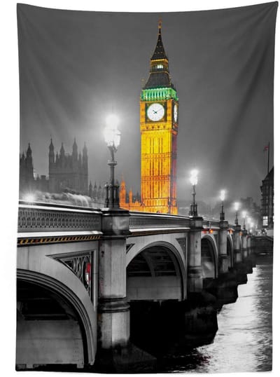 ABAKUHAUS London Tafellaken – 140x200 cm – Satijn, Wasbaar – Binnen/Buiten – Grijs Geel