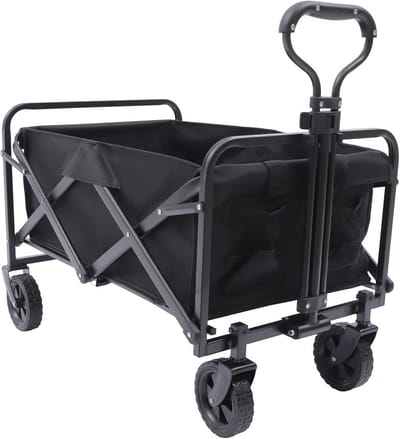 Bolderkar, transportwagen, opvouwbaar, strandwagen, wagen, outdoor, camping, trolley, 80 kg