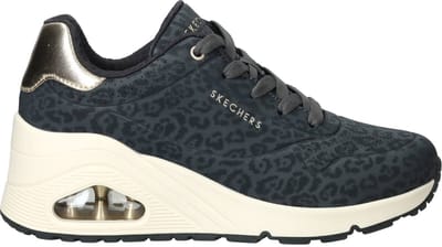 Skechers Uno Wedge Safari Daze Sneakers zwart - Maat 37