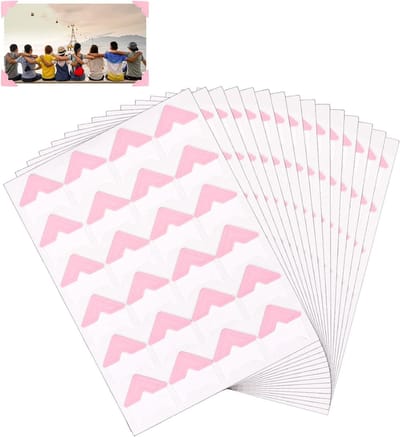 360 Stuks Zelfklevende Fotocorners voor Scrapbooking en Fotoalbums, Ideaal voor Herinneringen en Reisdagboeken (Roze)