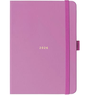 Famanu – Agenda 2026 A6 met weekoverzicht takenlijsten en notitiepagina’s in opvallend fuchsia