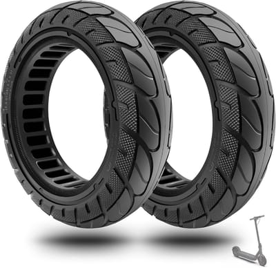 10x2.5-6.5 Vervangende Solid Band voor Elektrische Scooter, Geschikt voor 10 Inch Modellen, Hoge Elasticiteit en Duurzaamheid (2 Stuks)
