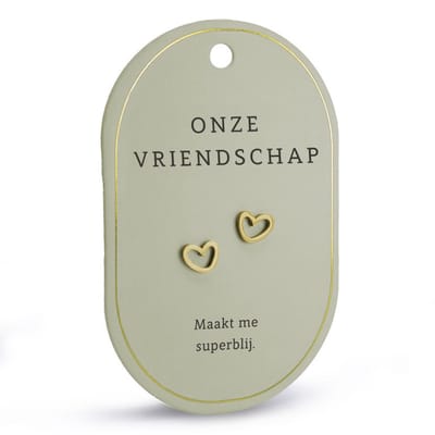 Oorbellen - Goud - Vriendschap
