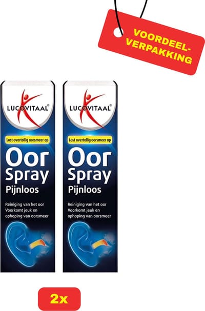 Lucovitaal Oorspray Pijnloos - 2x1 voordeelverpakking