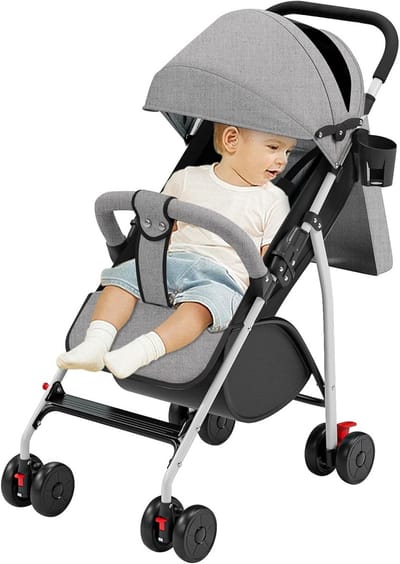 5-in-1 Driewieler met Duwstang voor Peuters en Baby's (18 Mnd tot 70 kg)