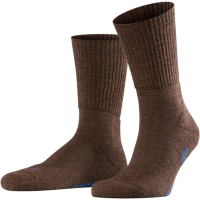 FALKE Walkie Light eenkleurig wol functioneel materiaal sokken unisex bruin - maat 37-38