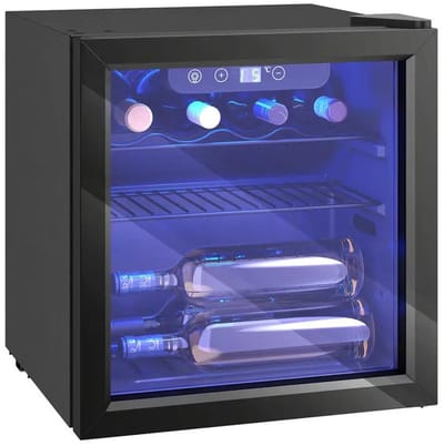 Innovastore Wijnkoelkast - Wijnklimaatkast - Flessenkoelkast - Koelkast - Wijnkoeler -Vrijstaand - 36 liter - Legergroen
