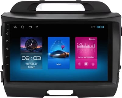 Autoradio met bluetooth - Carplay - Voor Kia Sportage 3 (2011-2016) - Geschikt voor Apple en Android - Stereo - Navigatie - Navigatiesysteem auto - 1GB 16GB