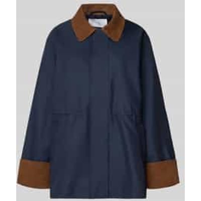 Parka met liggende kraag en steekzakken model 'ANCA'