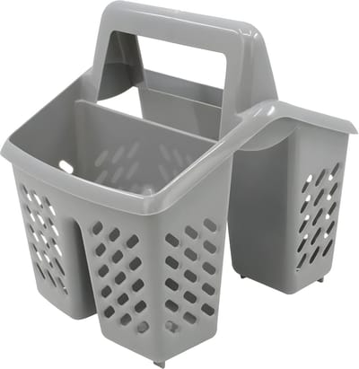 Plastic Afdruiprek met 4 Vakken en Deksel - Handig en Ergonomisch