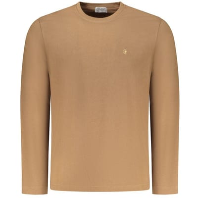 Coveri Moving Marrone Katoenen Mannen T-Shirt