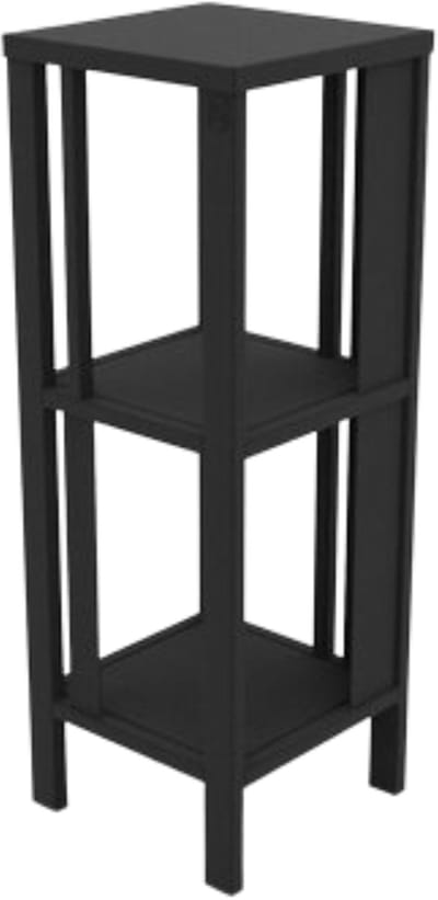 Steellish Column Divider Zuil - Plantenzuil - Kast - Zwart - Metaal - 30x30x85cm