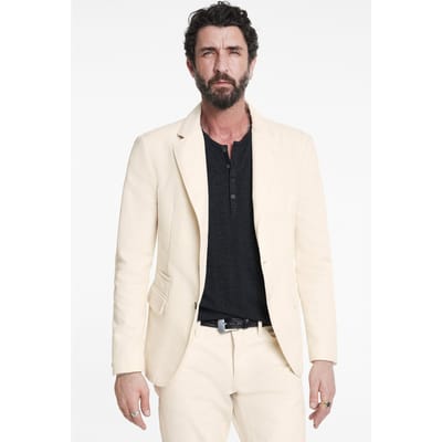 John Varvatos Slim Fit Notch Lapel Jacket Marble Size: 46 | Blazers Outlet | Heren | Beige